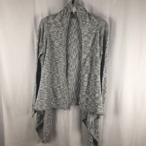 ☃️3 for $23 ☃️ Daisy Fuentes Bl/Grey LS Handkerchief Hem Cardigan